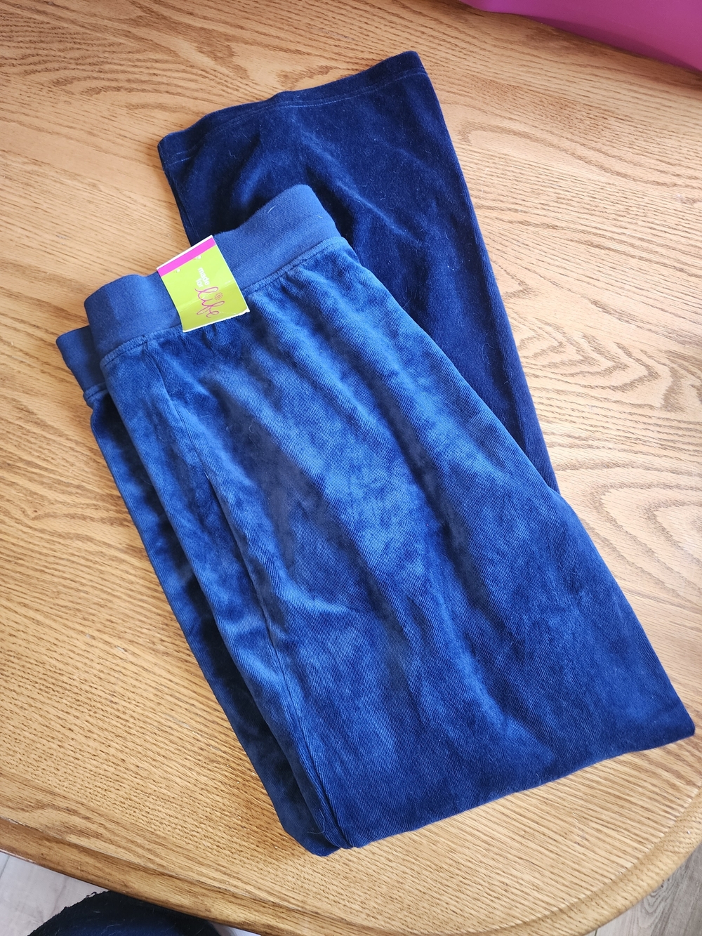 Made for Life Navy Velour Lounge Pants